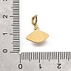 Eye 304 Stainless Steel Rhinestone Pendant Decorations STAS-H202-19G-3