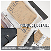 5 Inch PU Leather Cover Garden Seed Storage Organizer 2-Ring Binder Album DIY-FH0009-80B-5