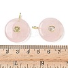 Natural Rose Quartz Pendants G-I391-02G-02-3