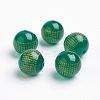 Natural Green Onyx Agate Beads X-G-K176-F01-1