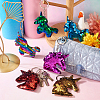 8Pcs 8 Style Reflective Sequin Unicorn Pendant Keychain KEYC-TA0001-20-5