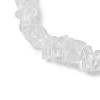 Natural Quartz Crystal Chips Stretch Bracelets for Women BJEW-JB11343-06-4