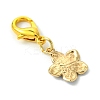 10Pcs 5 Styles Flower Alloy Enamel Pendant Decorations HJEW-JM02751-5
