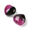 Natural Agate(Dyed & Heated) Heart Palm Stone G-Q021-04F-2