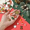 45Pcs 15 Styles Christmas Opaque Resin Cabochons RESI-YW0001-99-5