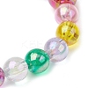 Kids Round Acrylic Beaded Stretch Bracelets BJEW-JB11558-04-4