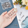 24 Sets 3 Style 304 Stainless Steel Lobster Claw Clasps FIND-FH0003-07-3
