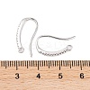 Rack Plating Brass Cubic Zirconia Earring Hooks KK-S374-05P-04-3