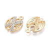 Alloy Rhinestone Pendants FIND-N008-04KCG-2