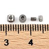 304 Stainless Steel Crimp Beads STAS-Z090-02P-3