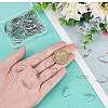 80Pcs 316 Surgical Stainless Steel Earring Hooks STAS-SC0005-65-3