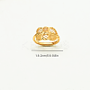 Adjustable Vintage Brass Open Cuff Rings for Women TS0392-2-3