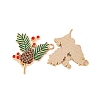 Golden Plated Alloy Enamel Pendants ENAM-Z017-06G-2