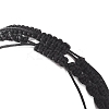 2Pcs 2 Style Natural Pearl Braided Bead Bracelets Set with Nylon Cord for Women BJEW-JB09141-02-6
