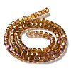Electroplate Glass Beads Strands EGLA-R030-6x6mm-17-5