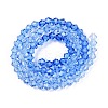 Gradient Color Baking Paint Glass Bead Strands X1-DGLA-A039-T4mm-A020-2