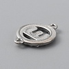Zinc Alloy Crystal Rhinestone Connector Charms ALRI-WH0005-17E-P-2