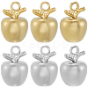 10Pcs 2 Colors 304 Stainless Steel Charm STAS-BBC0007-29-7