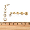 304 Stainless Steel Clear Cubic Zirconia Tassel Stud Earrings EJEW-Z094-01C-G-5
