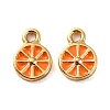 Brass Enamel Pendants X-KK-P207-017G-RS-2