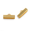 Iron Ribbon Crimp Ends IFIN-S008-G-2