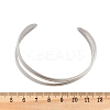304 Stainless Steel Cuff Bangles for Women BJEW-B108-02P-5