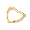 Brass Connector Charms KK-V016-11G-2