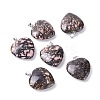 Natural Rhodonite Pendants G-G956-B34-FF-1