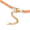 Round Glass Seed Beaded Necklaces NJEW-JN03207-5