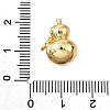 Brass Micro Pave Cubic Zirconia Shell Pendants KK-D356-17G-3