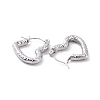 Non-Tarnish 304 Stainless Steel Heart Hoop Earrings for Women EJEW-G293-25P-2