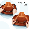 9Pcs 9 Styles Velvet & Imitation Leather Hat Belt FIND-GA0003-20-3