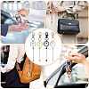 16Pcs 9 Styles Gradient Color Alloy Beadable Bar Keychain for DIY Crafts Jewelry Making KEYC-SZ0001-19-5