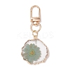 Inner Dried Flower Resin Pendant Decoration HJEW-JM02663-01-2