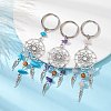 Woven Web/Net with Wing Alloy Pendant Keychain KEYC-JKC00587-4
