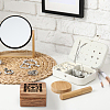 Hollow Wood Medal Storage Magnetic Boxes CON-WH0088-93C-01-7