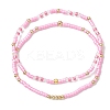 2Pcs Glass Seed Beaded Stretch Bracelets Sets for Women BJEW-MZ00296-01-2