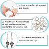 80Pcs 304 Stainless Steel Leverback Earring Findings STAS-SP0001-15-6