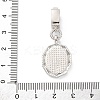 Brass Micro Pave Cubic Zirconia Pendants KK-S510-45GP-02-3