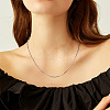 DIY Stainless Steel Satellite Chains Necklace Jewelry Kits DIY-TA0010-46-7