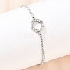 304 Stainless Steel Cup Chains Bracelets for Women BJEW-D364-01B-P-3