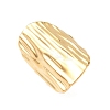 Oval 304 Stainless Steel Chunky Cuff Rings RJEW-S626-05G-2