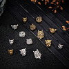 48Pcs 12 Styles Tibetan Style Alloy Beads FIND-DR0001-22-3