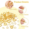 Brass Spring Ring Clasps KK-FS0001-50G-2