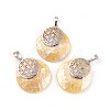 Natural Mixed Shell Pendants KK-F751-M-B-2