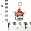 Anti-Tarnish Rhodium Plated 925 Sterling Silver Enamel Christmas European Dangle Charms STER-Z010-02P-01A-3