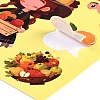 6Pcs Thanksgiving Day Cartoon Paper Self-Adhesive Picture Stickers LS-STIC-C010-30-4