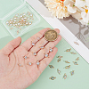 60Pcs 3 Styles Brass Pave Clear Cubic Zirconia Connector Charms FIND-UN0004-42-2