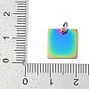 304 Stainless Steel Stamping Blank Tag Charms LS-STAS-I311-28RC-3