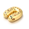 Brass Cubic Zirconia Pendants KK-M295-13G-U-2